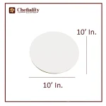 Cake Base 10x10 White Round