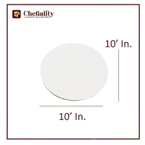 Cake Base 10x10 White Round