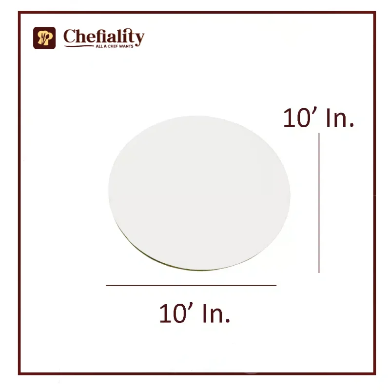 Cake Base 10x10 White Round