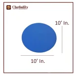 Cake Base 10x10 Blue Round