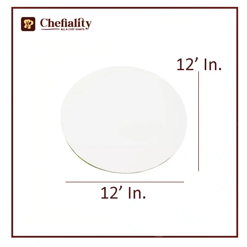 Cake Base 12x12 White Round