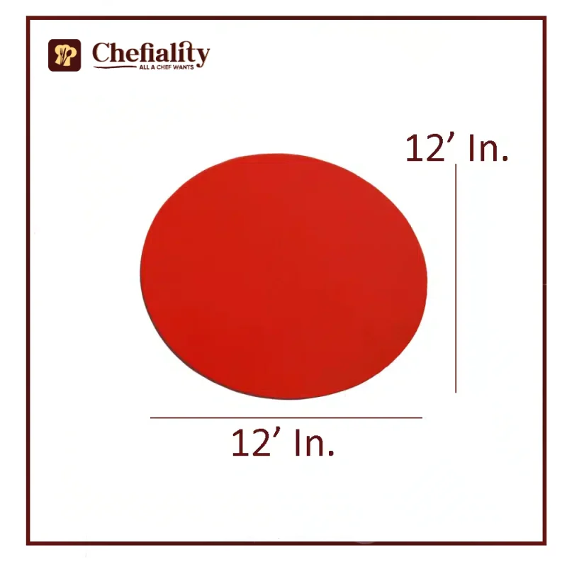Cake Base 12x12 Red Round