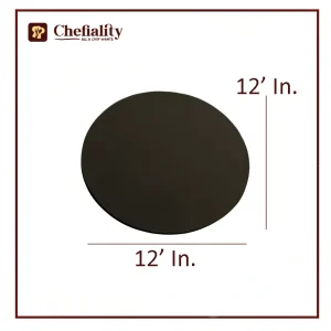 Cake Base 12x12 Black Round