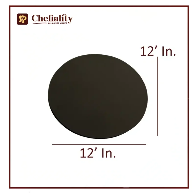 Cake Base 12x12 Black Round