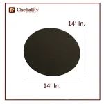 Cake Base 14x14 Black Round