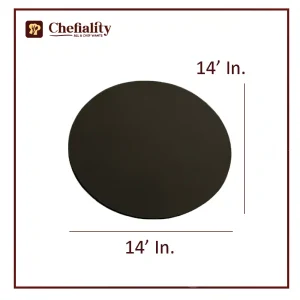 Cake Base 14x14 Black Round