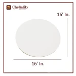 Cake Base 16x16 White Round