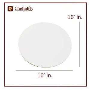 Cake Base 16x16 White Round