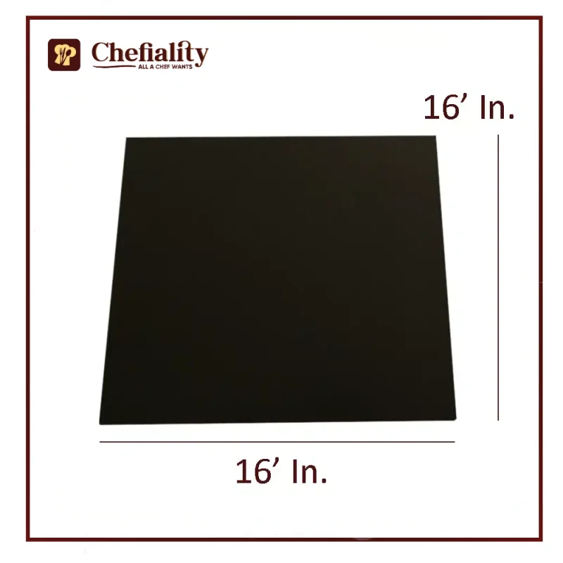 Cake Base 16x16 Black Square