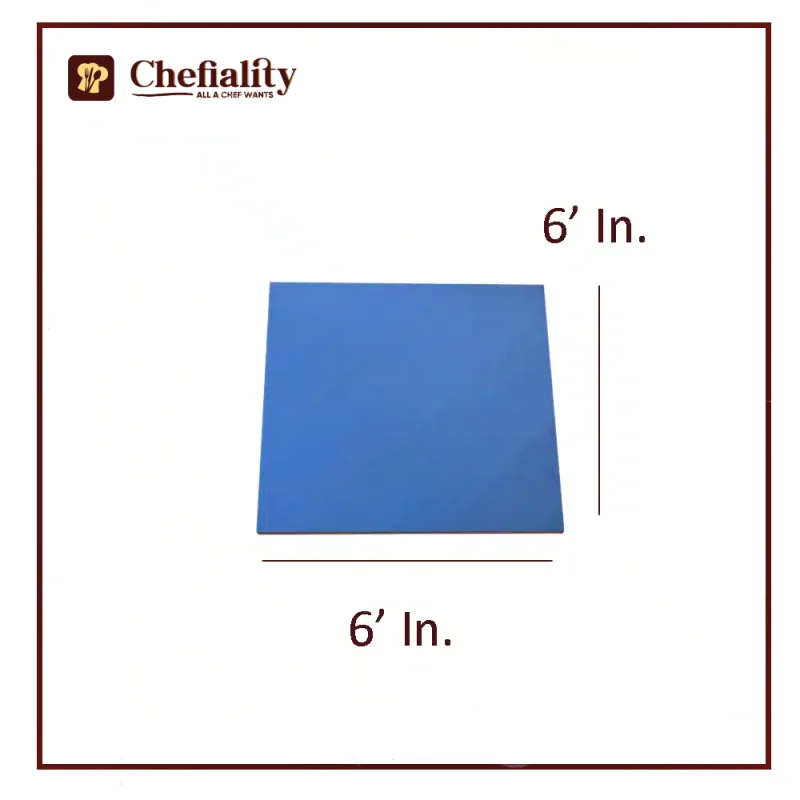 Cake Base 6x6 Blue Square
