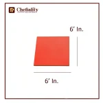 Cake Base 6x6 Red Square