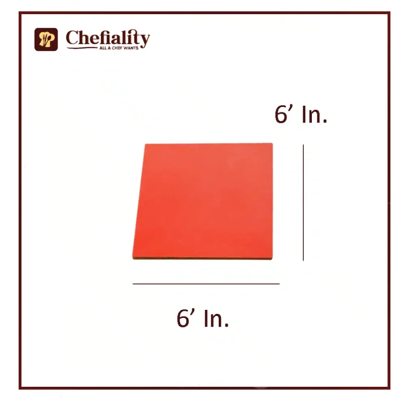 Cake Base 6x6 Red Square