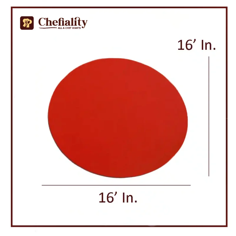 Cake Base 16x16 Red Round