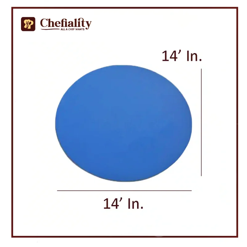 Cake Base 14x14 Blue Round