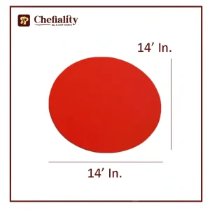 Cake Base 14x14 Red Round