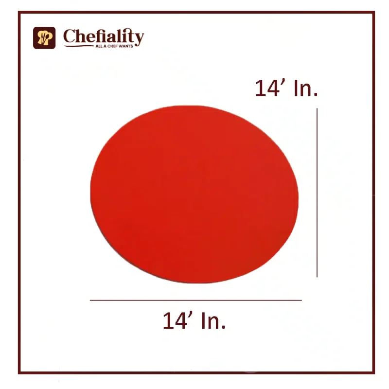 Cake Base 14x14 Red Round