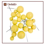 Faux Balls Yellow 20 Pc's