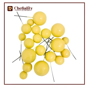 Faux Balls Yellow 20 Pc's