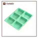 Silicone Soap Mold Rectangular 6 Cavity