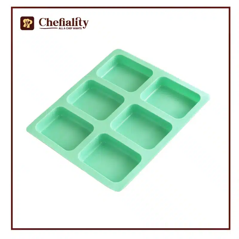 Silicone Soap Mold Rectangular 6 Cavity