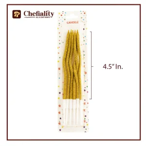 Candle Glitter 6 Pc's