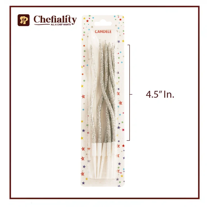 Candle Glitter 6 Pc's