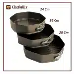 Cake Mold Non Stick Hexagon 3 Pc's