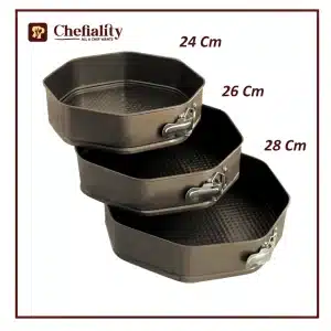 Cake Mold Non Stick Hexagon 3 Pc's