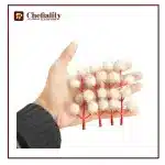 Decorating Siver Pom Poms 4 Sticks Pack