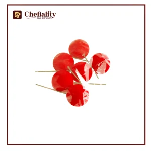 Decorating Red Balls 40mm 6 Pc's Set