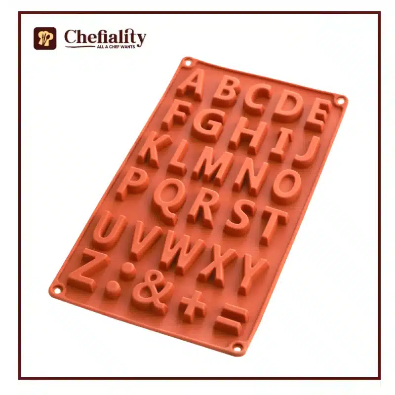 Silicone Alphabet Choc Mold