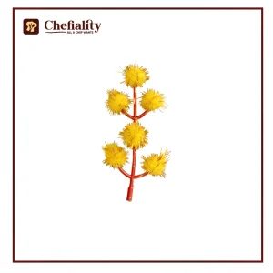 Decorating Yellow Pom Poms 4 Sticks Pack