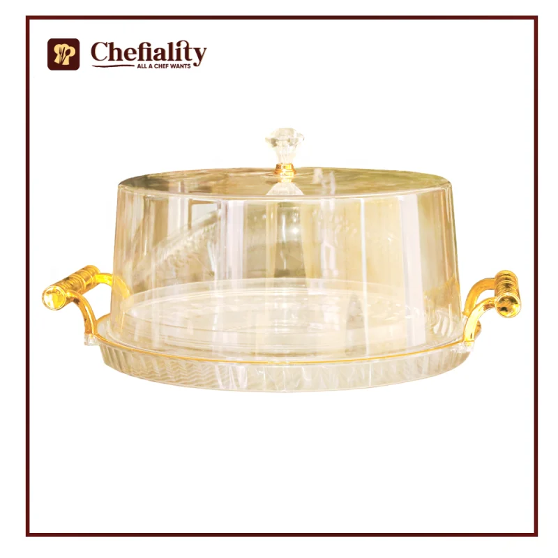 Acrylic Food Cover Round with Handle