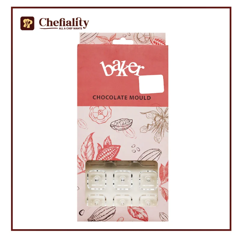 Acrylic Choc Mold Button Square