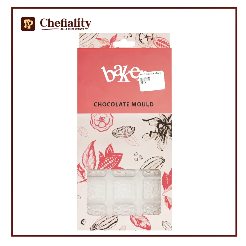 Acrylic Choc Mold Shell Square
