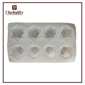 Silicon Geometric Diamond Mold 6 Cav