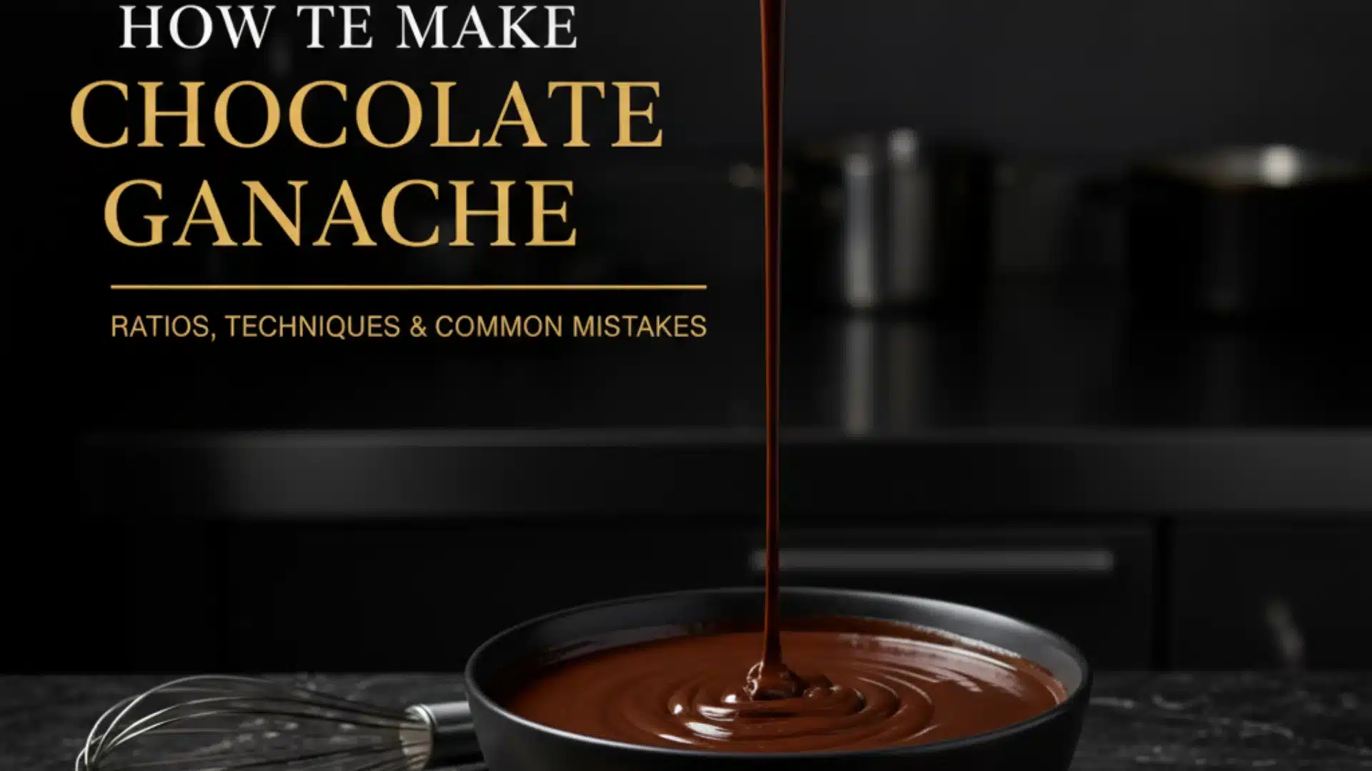 How to Make Chocolate Ganache: Ratios, Techniques & Common Mistakes