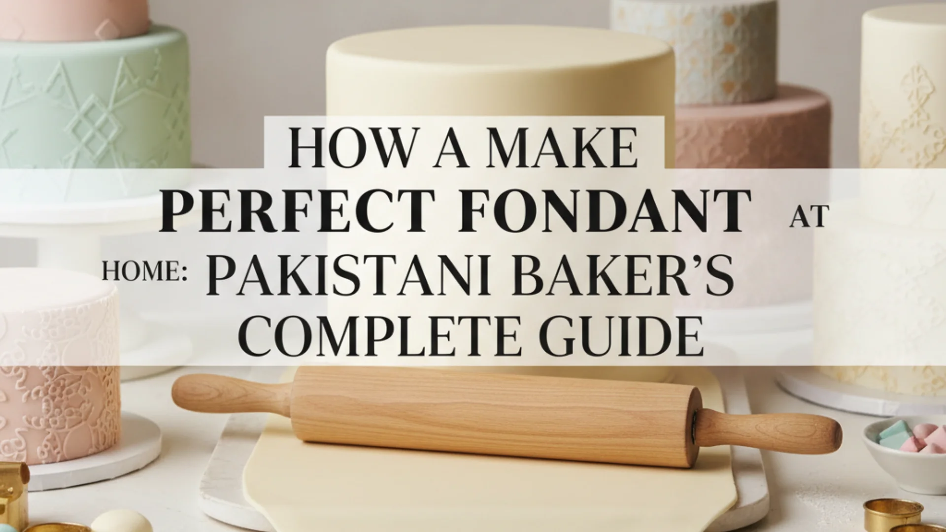 How to Make Perfect Fondant at Home: Pakistani Baker's Complete Guide