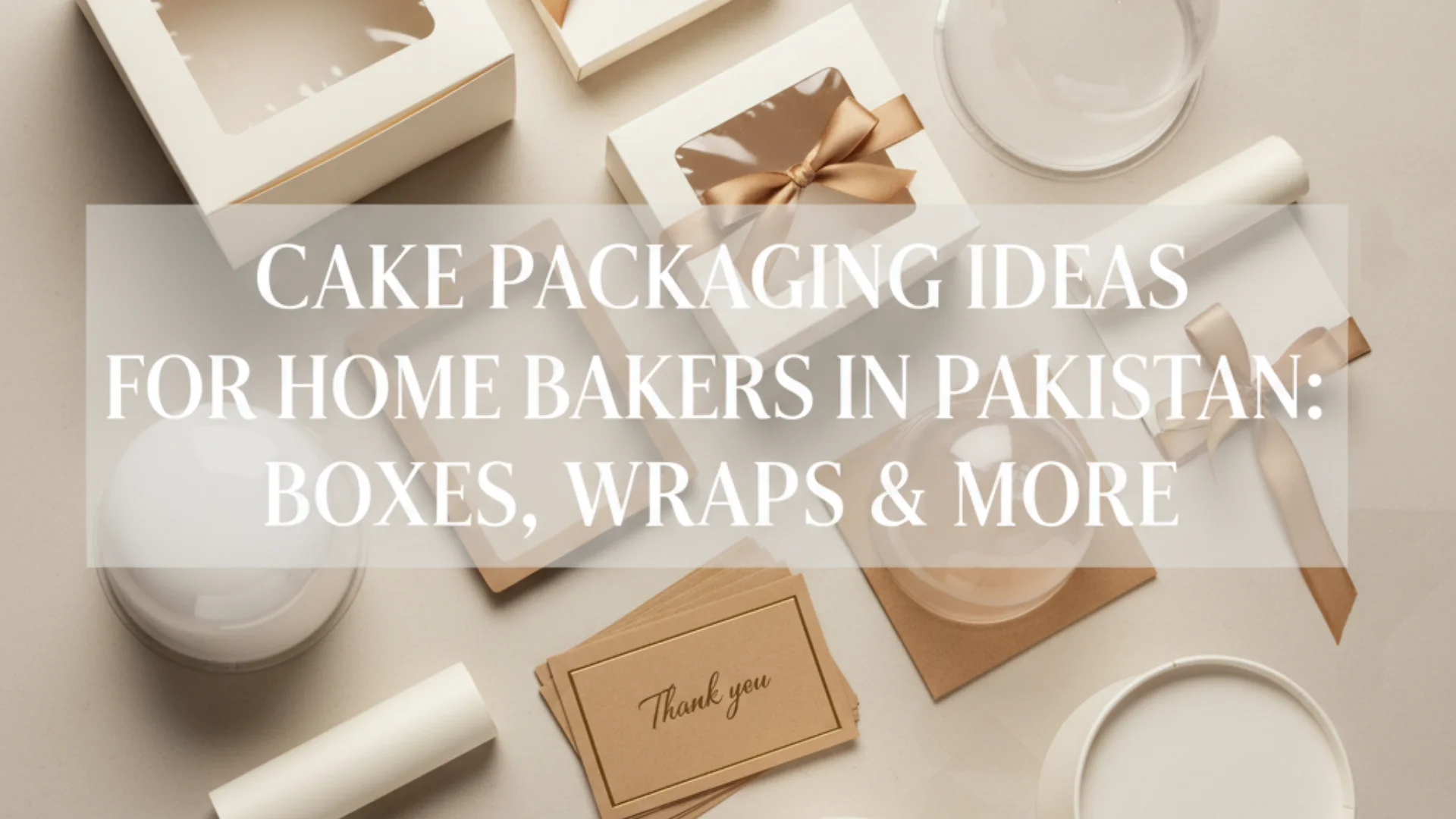 Cake Packaging Ideas for Home Bakers in Pakistan_ Boxes, Wraps & More
