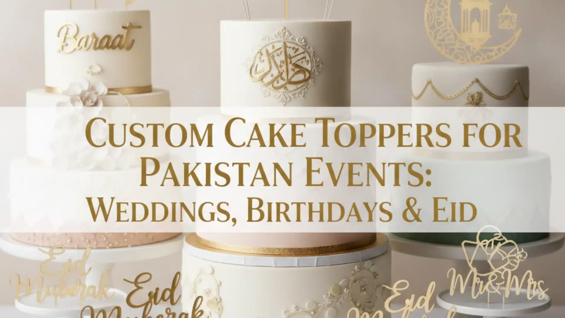Custom Cake Toppers for Pakistani Events_ Weddings, Birthdays & Eid