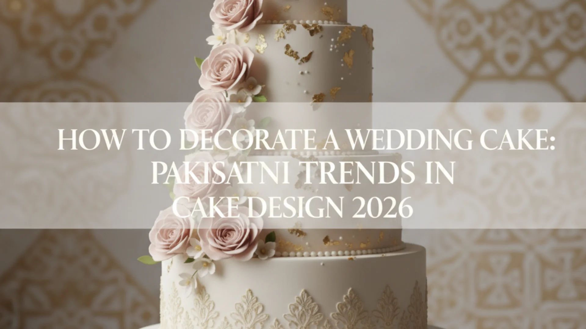 How to Decorate a Wedding Cake_ Pakistani Trends in Cake Design 2026