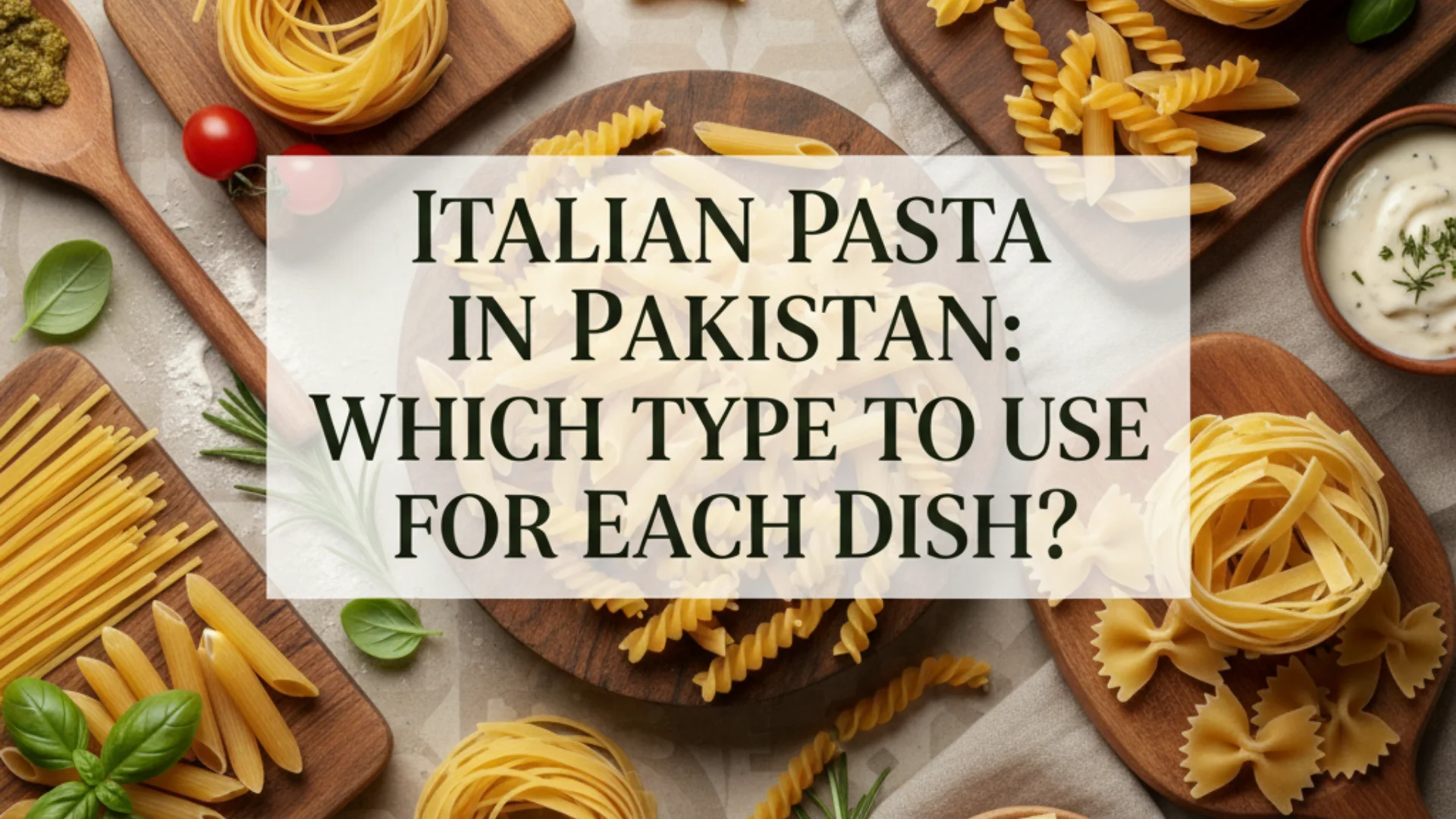Italian Pasta in Pakistan_ Which Type to Use for Each Dish