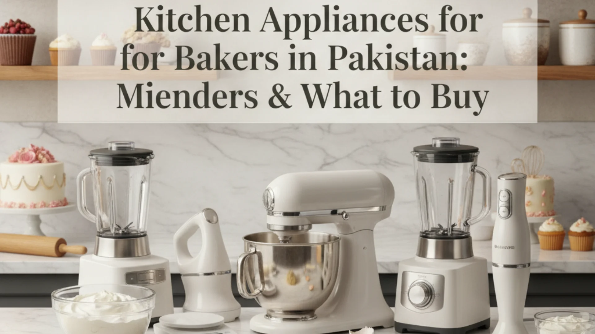 Kitchen Appliances for Bakers in Pakistan_ Mixers, Blenders & What to Buy