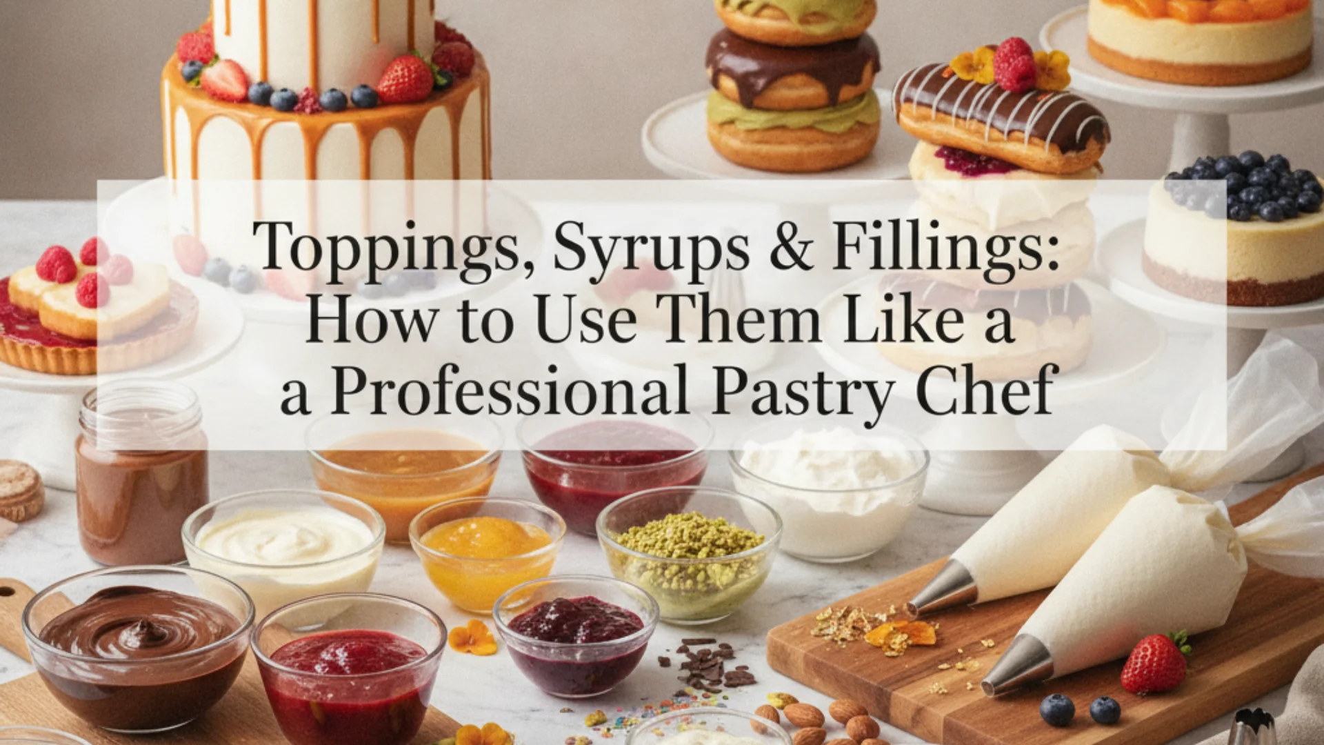 Toppings, Syrups & Fillings_ How to Use Them Like a Professional Pastry Chef