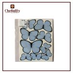 Butter Fly card Black Sky Blue 9Pcs