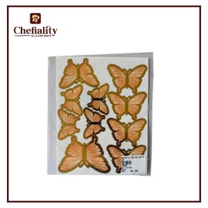 Butter Fly card Gold Peach 10Pcs