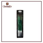 Candle Curved Green 12Pcs
