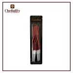 Candle Curved Red 6Pcs