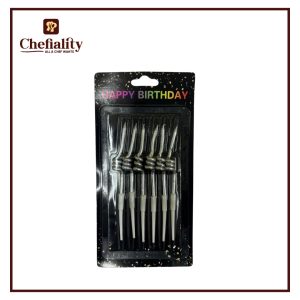 Candle Ring Silver 6Pcs