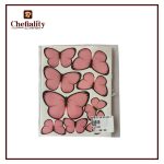 Butter Fly card Black Pink 9Pcs